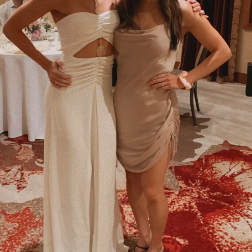 Aritzia “only ruched” slip mini dress in poetic pink, S - Picture 8 of 12